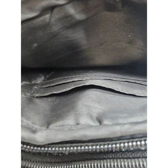 Multi Sac Black Textured Crossbody Bag With Adjustable Strap - Picture 6 of 7